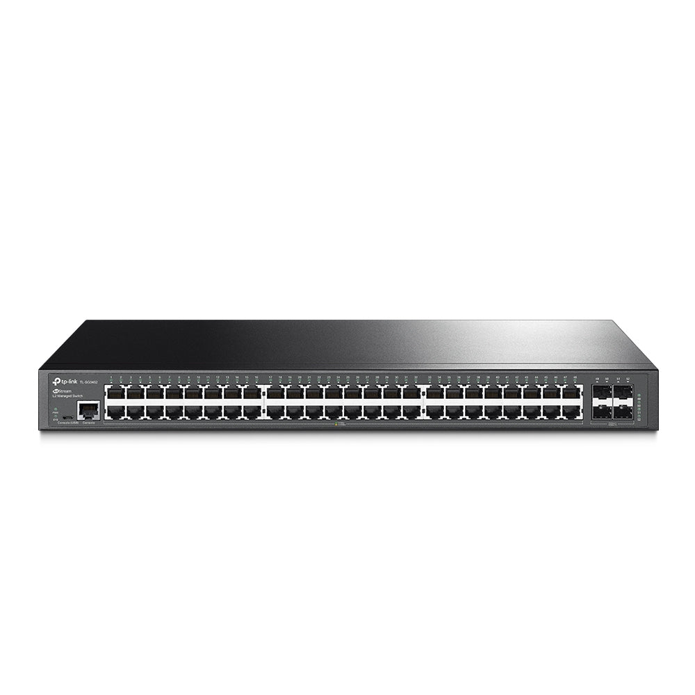 Switch L2 TP-LINK SG3452 (TL-SG3452) - Negro, 48 + 4 SFP slots Switch L2 TP-LINK SG3452 (TL-SG3452) - Negro, 48 + 4 SFP slots